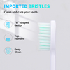 MEEEGOU Sonic Electric Toothbrush with Dupont Brush Heads, Dual Drive Motor, 5 Modes 3 Intensities, One Charge for 180 Days, IPX7 for Adults and Children- White